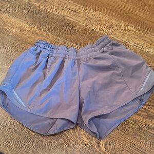Women’s Grey Lululemon lined Shorts with Elastic Waistband